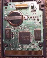 The main PCB of the Gameboy Camera with the camera unplugged.